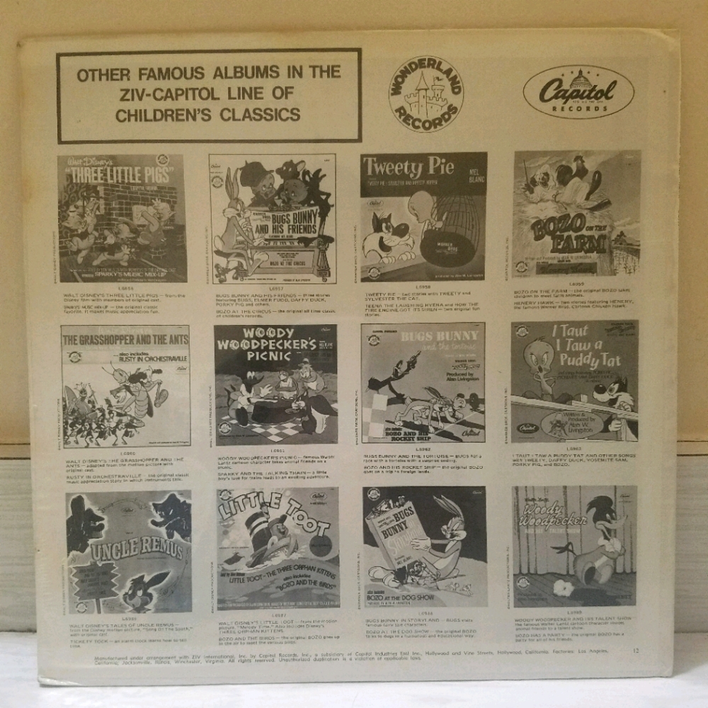 RARE Vintage 1950 Bozo On The Farm LP Record - Picture 2 of 2